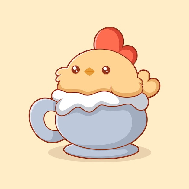Ilustración de diseño de personajes de postre lindo