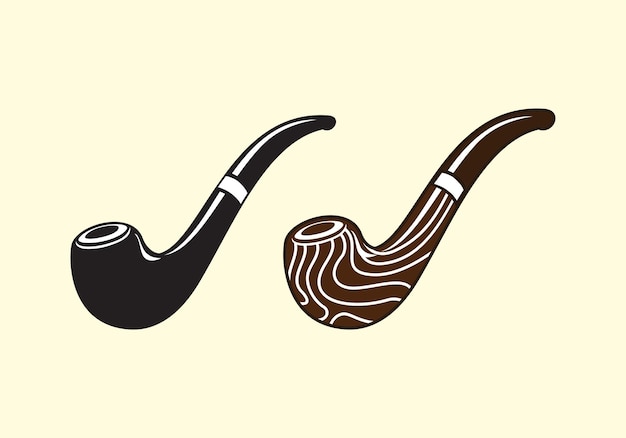 Ilustración de diseño de pipa de tabaco