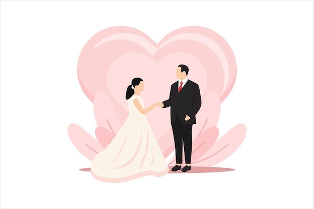 Ilustración del diseño del piso de la fiesta de bodas