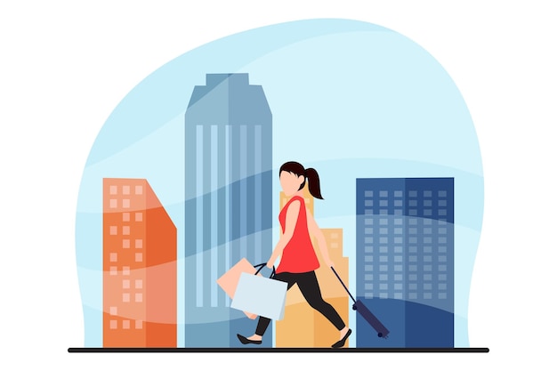 Ilustración de diseño plano de actividad de fin de semana