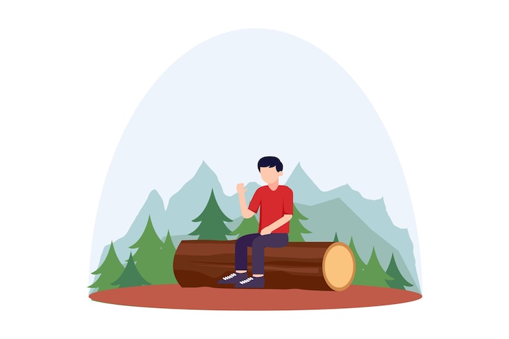Vector ilustración de diseño plano de actividad de fin de semana
