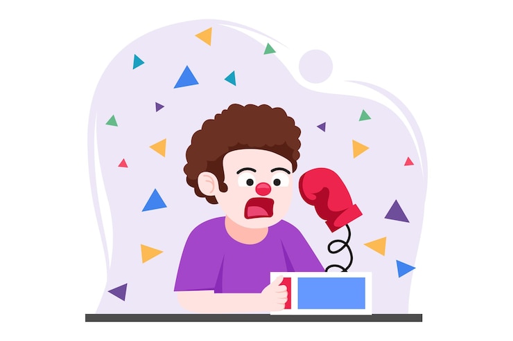 Vector ilustración del diseño plano de april fools