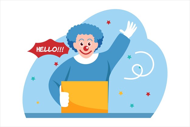 Ilustración del diseño plano de April Fools