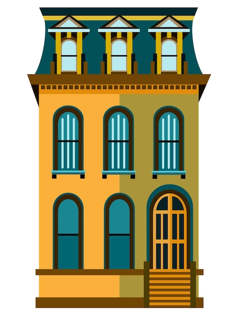 Vector ilustración de diseño plano de arquitectura