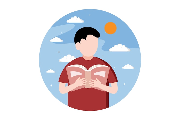 Vector ilustración del diseño plano del día mundial del libro