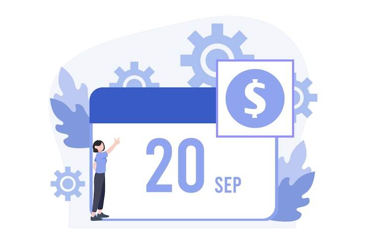 Vector ilustración de diseño plano de finanzas empresariales