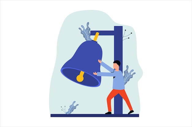 Ilustración de diseño plano de marketing empresarial