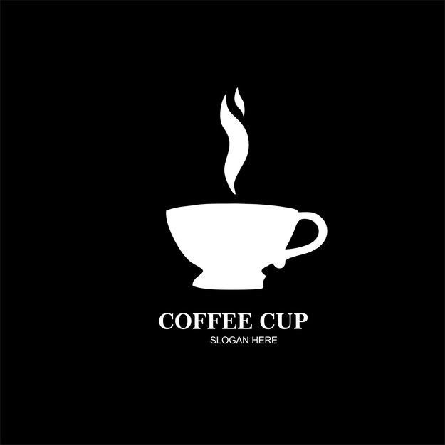 Ilustración de diseño de plantilla de logotipo de taza de café de vector libre