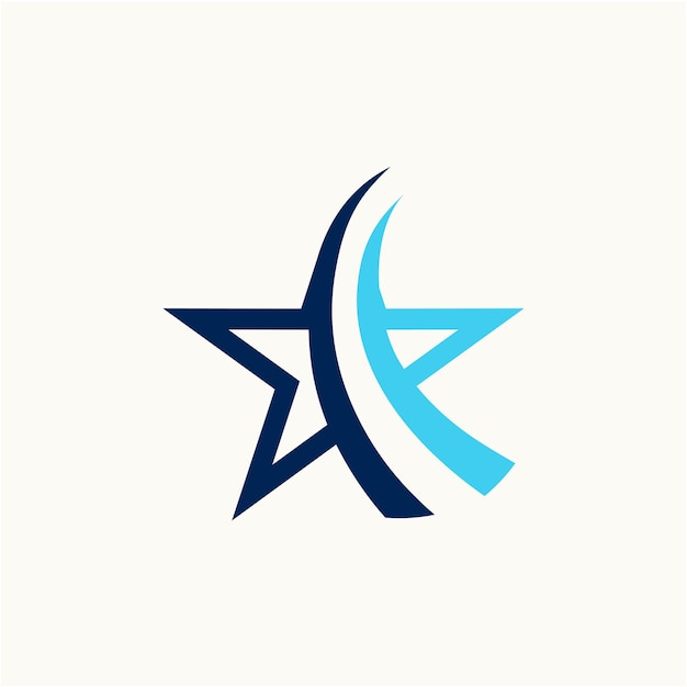 Ilustración de diseño de plantilla de vector de logotipo de estrella