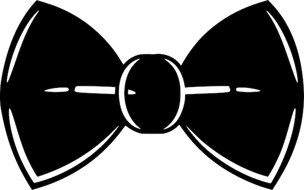 Ilustración del diseño del símbolo vectorial del icono de la corbata de arco
