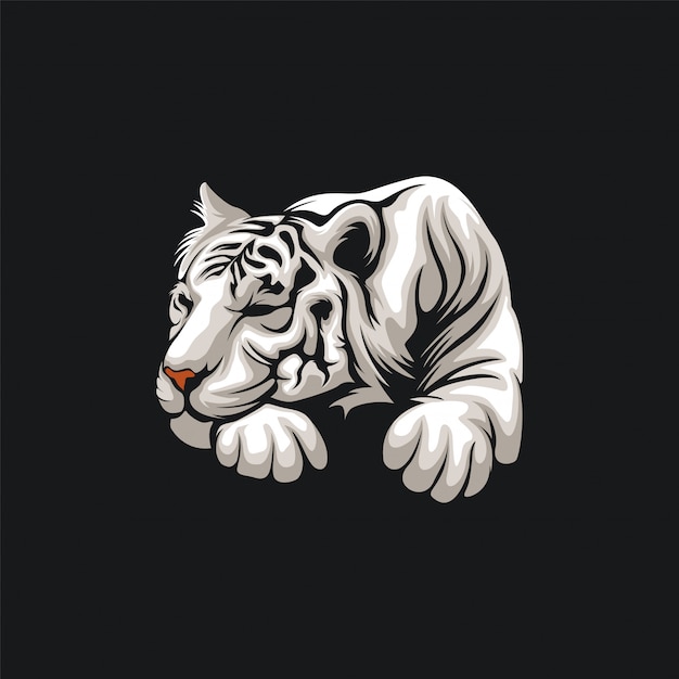 Vector ilustración de diseño de tigre