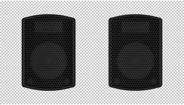 Ilustración de diseño de vector de altavoz de audio aislada sobre fondo blanco Ilustración de vector