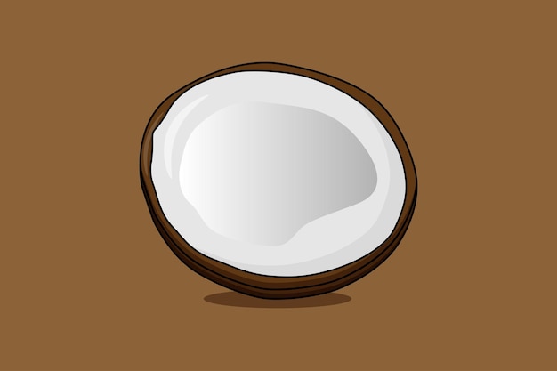 ilustración de un diseño de vector de coco
