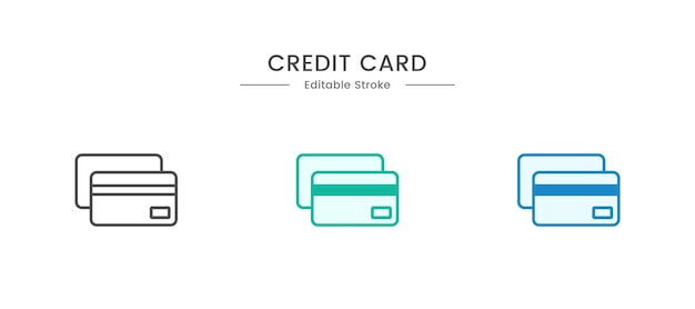 ilustración de diseño de vector de icono de tarjeta de crédito