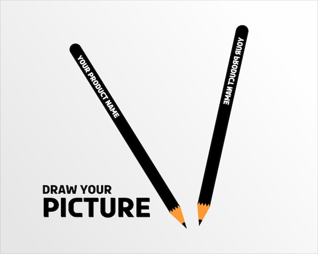 Ilustración de diseño de vector de lápiz
