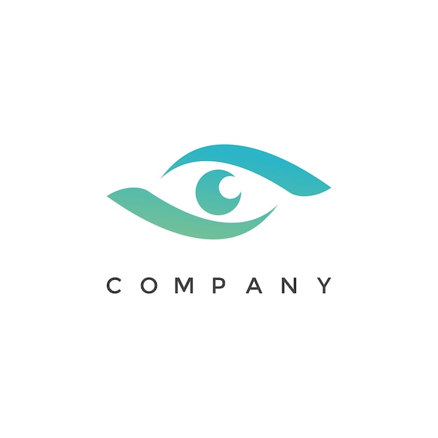 Ilustración de diseño de vector de logotipo de observación de ojos moderno para su empresa o negocio