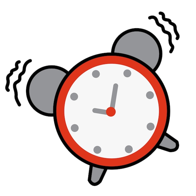 Ilustración de diseño de vector de símbolo de reloj