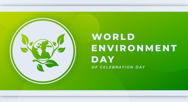 Vector ilustración de diseño de vectores de celebración del día mundial del medio ambiente para anuncios de carteles de fondo