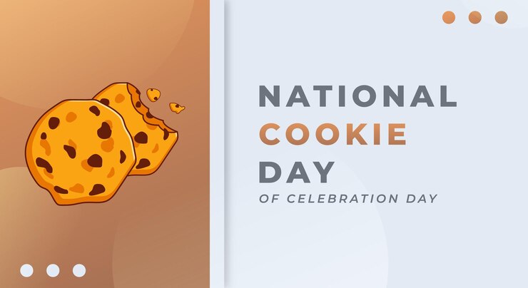 Vector ilustración de diseño de vectores de celebración del día nacional de las galletas para publicidad de carteles de fondo