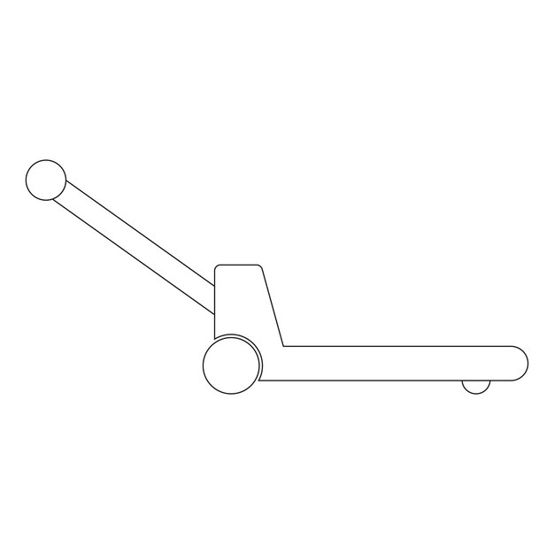 Ilustración del diseño vectorial del icono de la paleta de mano