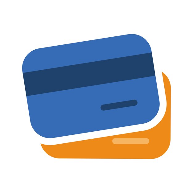 Ilustración del diseño vectorial del icono de la tarjeta de crédito