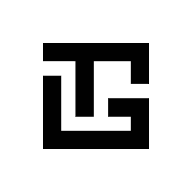 Ilustración del diseño vectorial del logotipo del último monograma