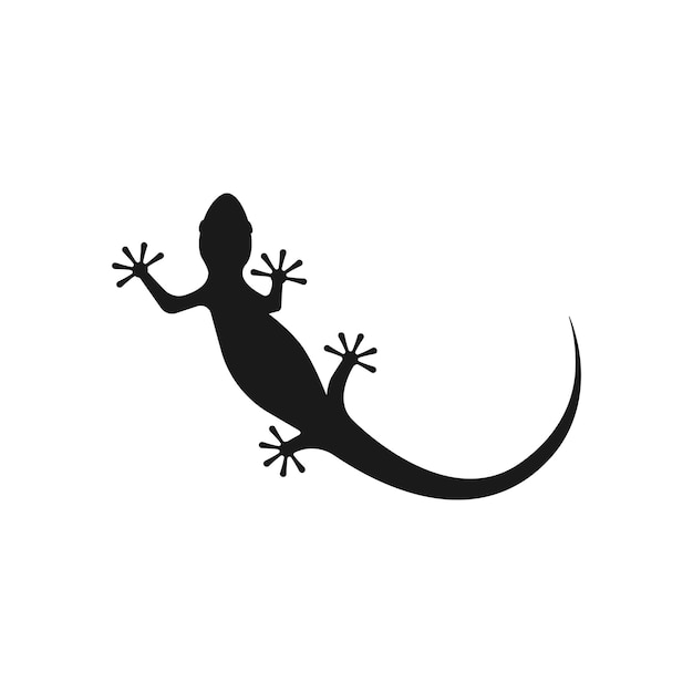 Ilustración del diseño vectorial de la plantilla del icono del logotipo de lagarto