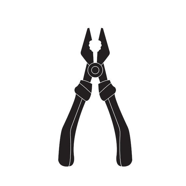 Ilustración del diseño vectorial de la silueta de Pliers