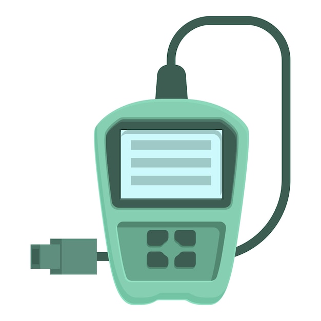 Ilustración del dispositivo de glucómetro digital portátil