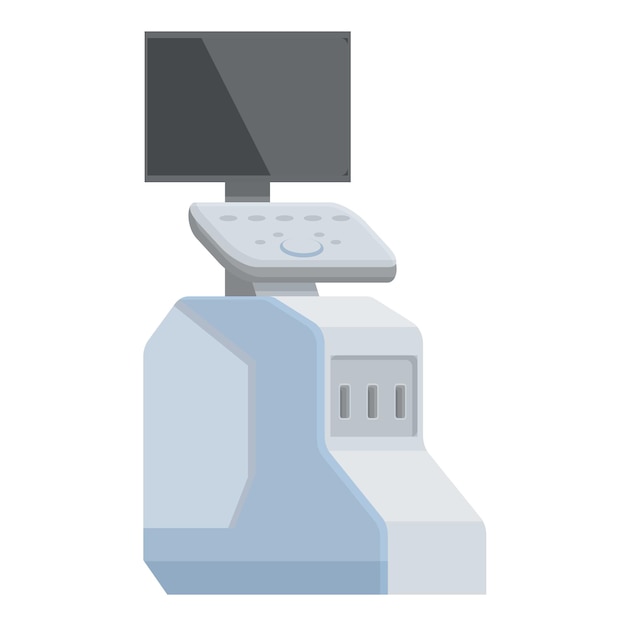 Ilustración de un dispositivo médico de ultrasonido moderno