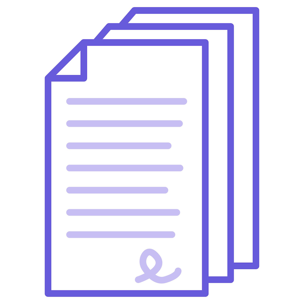 Ilustración de la documentación vectorial
