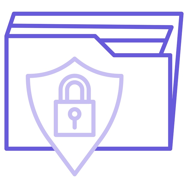 Ilustración del documento vectorial de seguridad