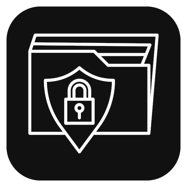 Ilustración del documento vectorial de seguridad