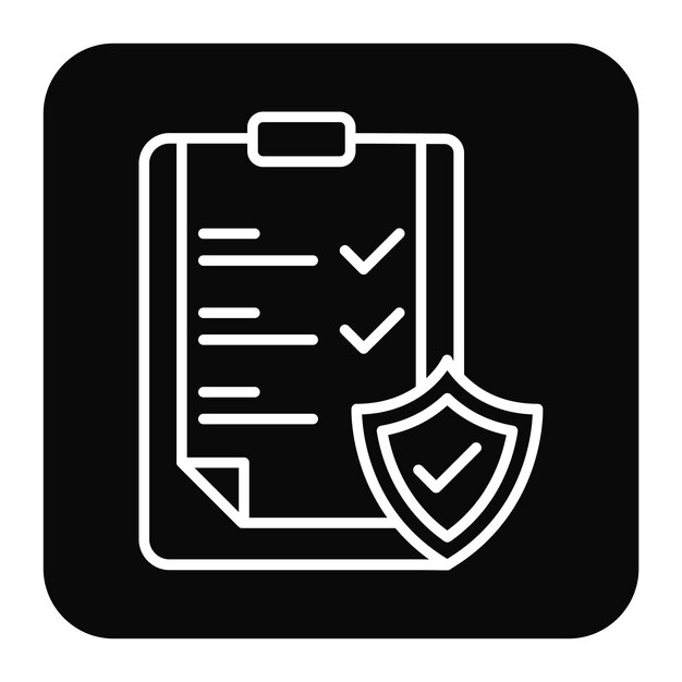 Ilustración del documento vectorial de seguridad