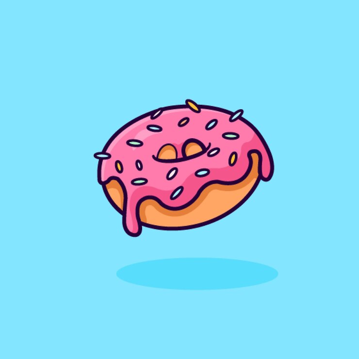 Ilustración de Donout vectorial