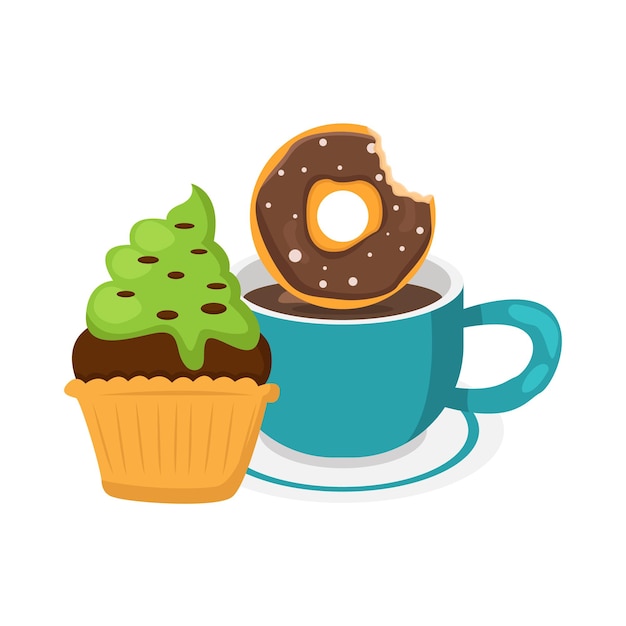 Vector ilustración de donut