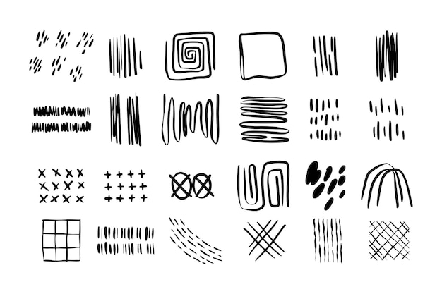 Ilustración de doodle dibujada a mano abstracta