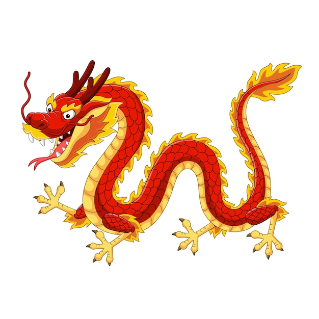 Ilustración del dragón oriental