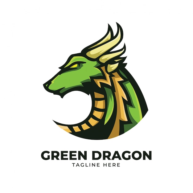 Ilustración del dragón verde