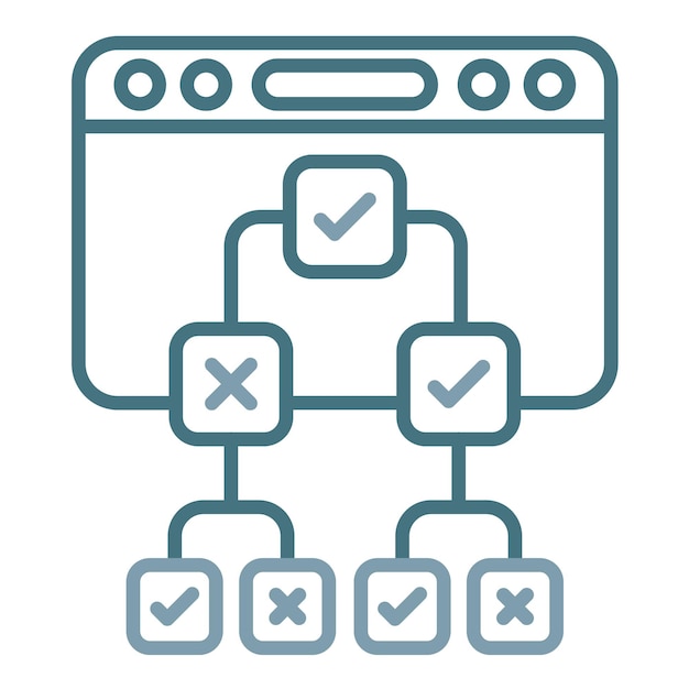 Ilustración de Duotone de codificación