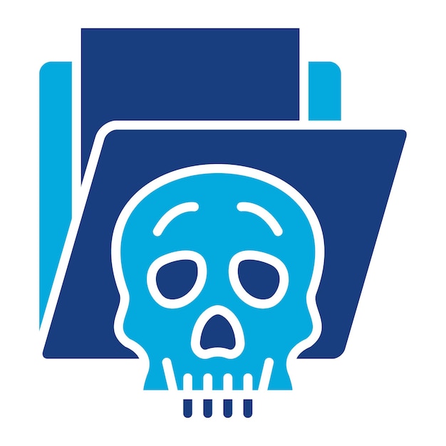 Ilustración de Duotone hackeada en la carpeta