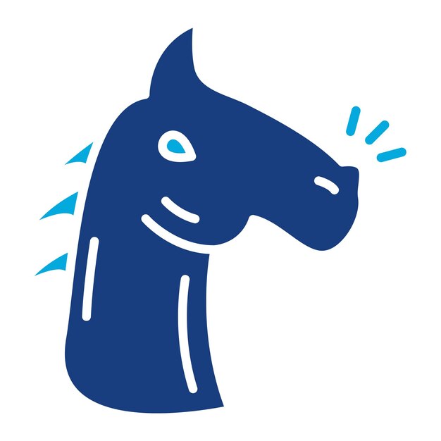 Ilustración del duotono del caballo