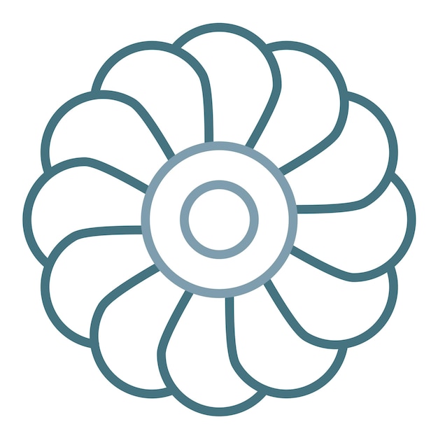 Ilustración del duotono de la hortensia