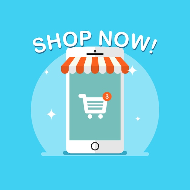 Ilustración de e-commerce y compras en línea