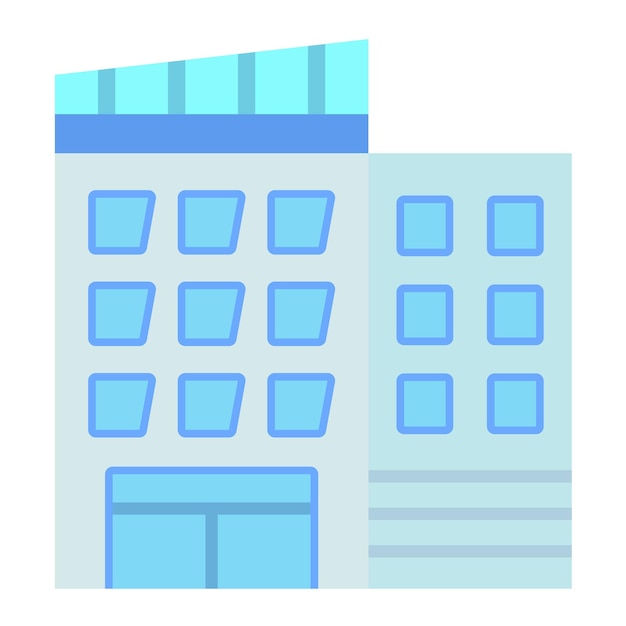 Ilustración de un edificio de oficinas