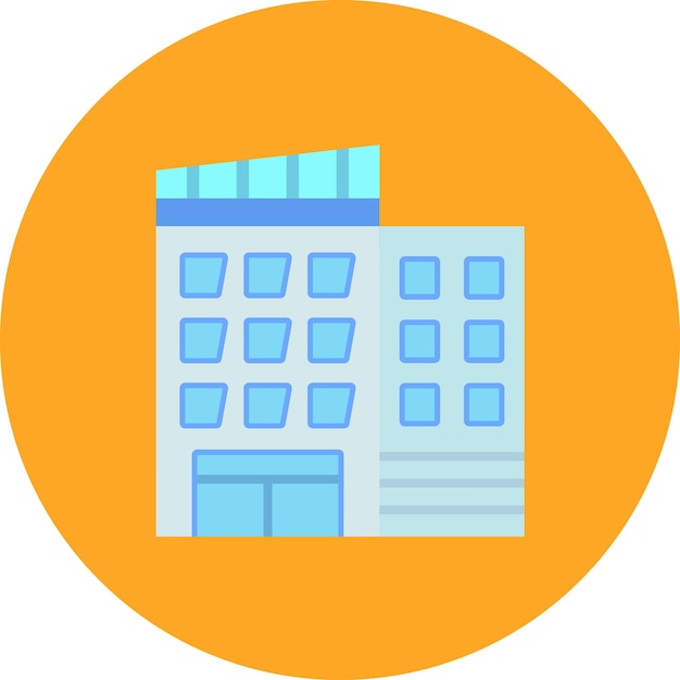 Ilustración de un edificio de oficinas