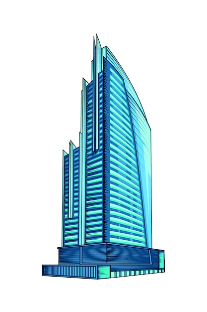 Vector ilustración del edificio