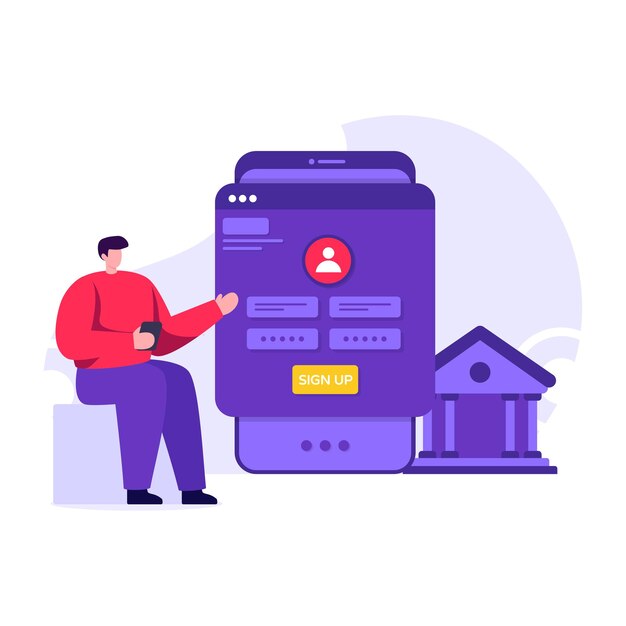 Ilustración editable de diseño plano de transferencia de dinero