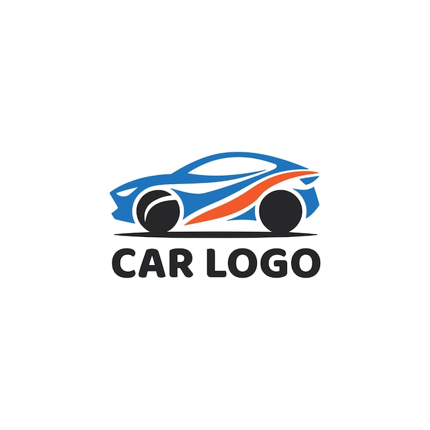 Ilustración editable vectorial del logotipo del automóvil