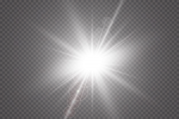Ilustración de efecto de luz resplandor